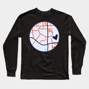 Auburn University Campus Map Long Sleeve T-Shirt